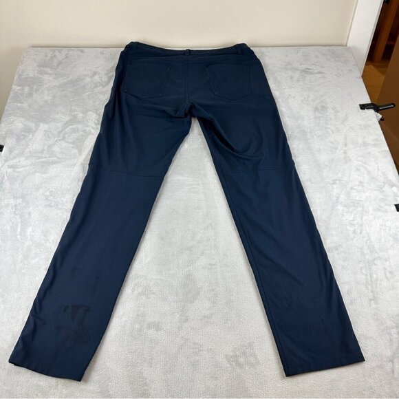 Lululemon ABC Pant True Navy  37" Men's Size 34 Waist M5468T Style Number - Picture 13 of 16